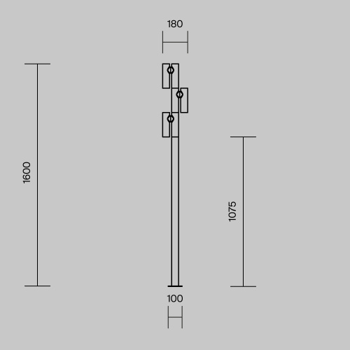 Садово-парковый светильник Outdoor O494FL-L30B3K фото 2