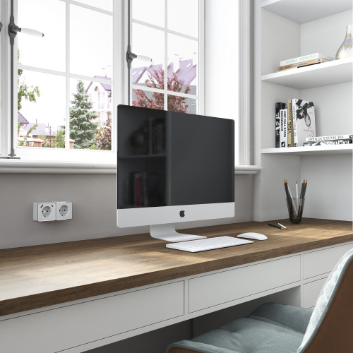 Розетка с заземлением, шторками и USB тип A+C Gallant белый W5071701 фото 2 Розетка с заземлением, шторками и USB тип A+C Gallant белый W5071701 фото 2