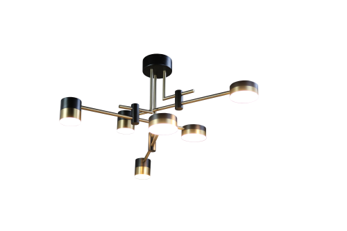 Люстра подвесная черная LED 60Вт D60см Zortes LUNAR ZRS.1805.06 фото 11