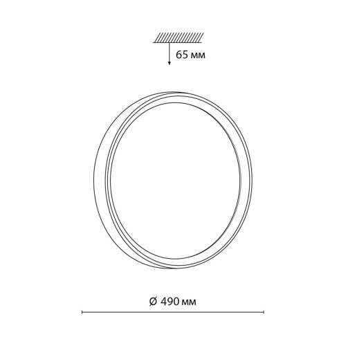 7627/ELN PALE SN 175 Светильник пластик/венге под дерево LED 76Вт 3000/4000/6000K D490 IP43 CCT WOODI фото 3 7627/ELN PALE SN 175 Светильник пластик/венге под дерево LED 76Вт 3000/4000/6000K D490 IP43 CCT WOODI фото 3