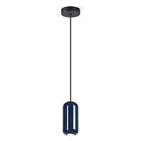 5053/1E PENDANT ODL24 375 черный/синий/металл Подвес GU10 LED 4W OVALI