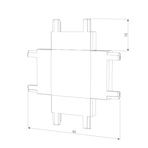 Четырёхсторонний соединитель для накладного шинопровода Flat Magnetic 85003/00 фото 11 Четырёхсторонний соединитель для накладного шинопровода Flat Magnetic 85003/00 фото 11
