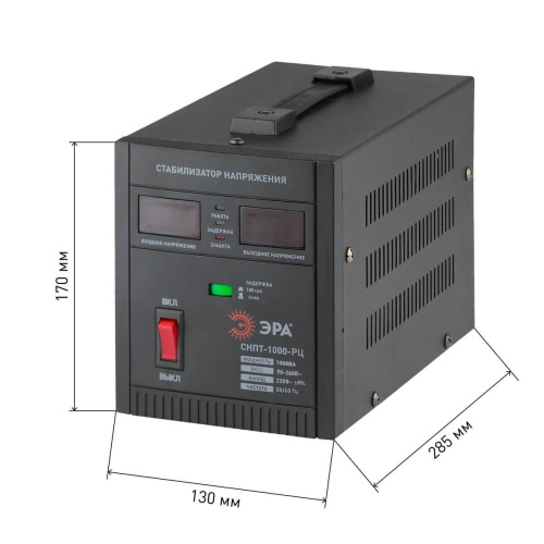 Стабилизатор напряжения ЭРА СНПТ-1000-РЦ Б0035294 фото 3