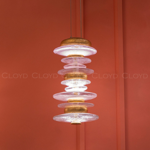 Подвесной светильник Cloyd GEFEST P3 / выс. 29 см - золото сусальн. (арт.10389) фото 3