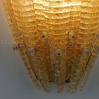 Бра Cloyd FERNAN W2 / выс. 42 см - латунь - желтое стекло (арт.20476)