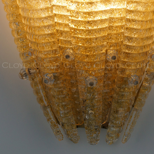 Бра Cloyd FERNAN W2 / выс. 42 см - латунь - желтое стекло (арт.20476) Бра Cloyd FERNAN W2 / выс. 42 см - латунь - желтое стекло (арт.20476)