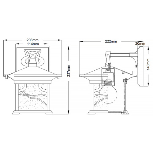 Настенный фонарь Kichler, Арт. QN-MORRIS-M фото 4