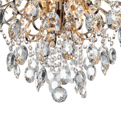 SL846.202.06 Люстра подвесная ST-Luce Золотистый/Прозрачный E14 6*40W ORECCHINI фото 6