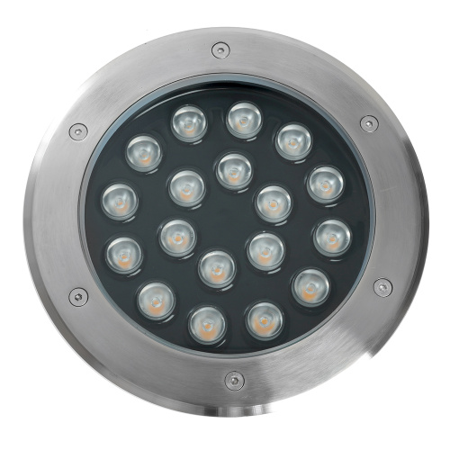 Светодиодный светильник тротуарный (грунтовый) Feron SP2804, 20W, AC/DC12V, низковольтный, 3000K, металлик, IP67 фото 7