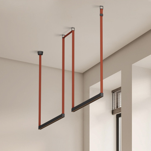 DK5573-BK Cветильник для трека-ремня Belty, серия Grill, со светодиодом, L642*W40*H45мм, 48V DC, 24W, RA90, 24°, 3000K, IP20, черный, алюминий фото 4