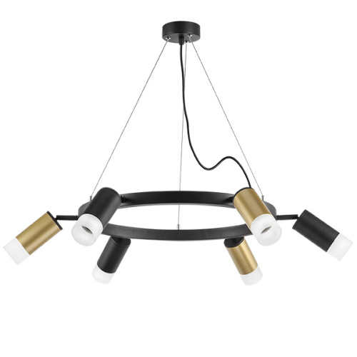 LR0164033731 Люстра RULLO 6х50W GU10 ЧЕРНЫЙ/ЗОЛОТО (571016+214440-3+214437-3+202431-6) фото 2 LR0164033731 Люстра RULLO 6х50W GU10 ЧЕРНЫЙ/ЗОЛОТО (571016+214440-3+214437-3+202431-6) фото 2