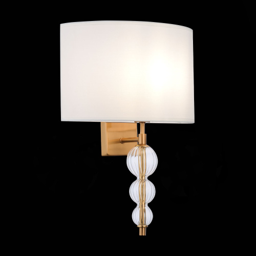 SLE105711-01 Светильник настенный Латунь, Прозрачный/Белый E14 1*40W RAMER SLE105711-01 Светильник настенный Латунь, Прозрачный/Белый E14 1*40W RAMER