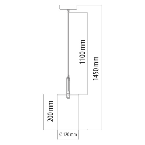 Подвесной светильник DeMarkt Тетро 673015701 фото 2