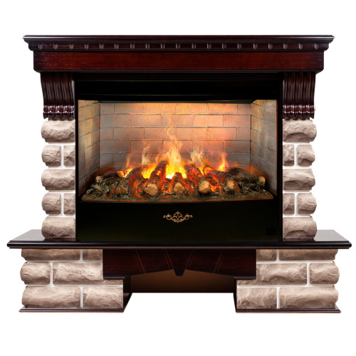 Электрокамин RealFlame Kansas 33/33W AO античный дуб с очагом 3D Firestar 33 Электрокамин RealFlame Kansas 33/33W AO античный дуб с очагом 3D Firestar 33