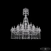 Люстра хрустальная 1413/20+10+5/530/XL-160 Ni Bohemia Ivele Crystal (Богемия Ивеле Кристалл)