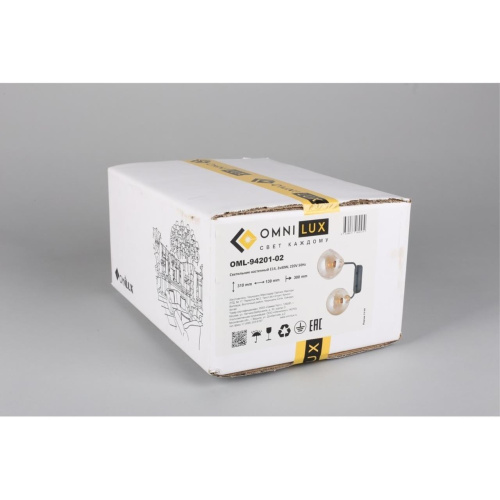 Светильник настенный (Бра) OML-94201-02 фото 3 Светильник настенный (Бра) OML-94201-02 фото 3