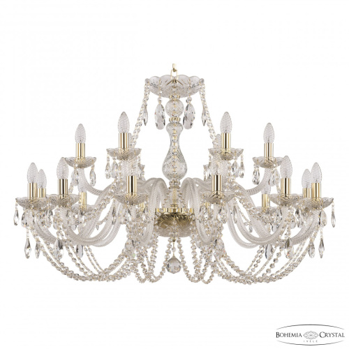 Люстра хрустальная 101/12+6/360 G Bohemia Ivele Crystal (Богемия Ивеле Кристалл) Люстра хрустальная 101/12+6/360 G Bohemia Ivele Crystal (Богемия Ивеле Кристалл)