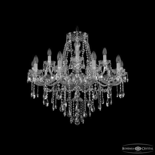 Люстра хрустальная 1415/10+5/300 Ni Bohemia Ivele Crystal (Богемия Ивеле Кристалл)