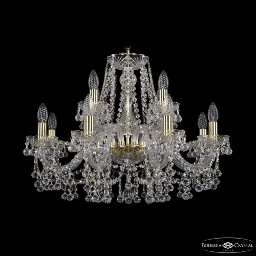 Люстра хрустальная 1409/8+4/240 G Люстра хрустальная 1409/8+4/240 G