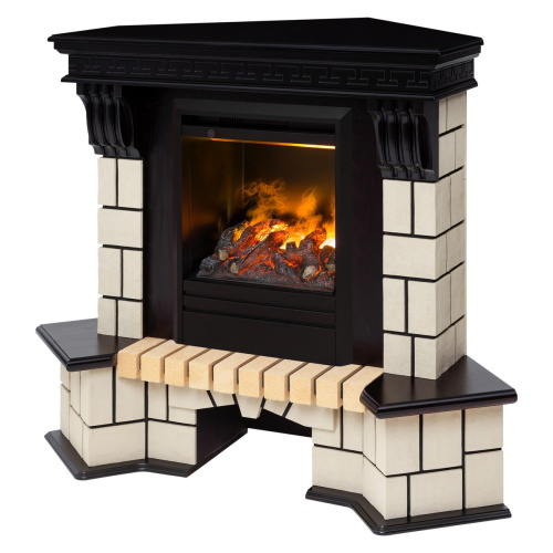 Электрокамин RealFlame Stone Corner STD AO античный дуб с очагом 3D Olympic фото 2 Электрокамин RealFlame Stone Corner STD AO античный дуб с очагом 3D Olympic фото 2