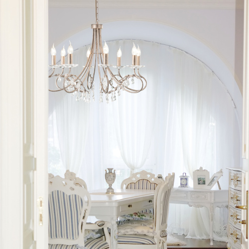 Люстра Elstead Lighting CRT8-SILVER-GOLD фото 3 Люстра Elstead Lighting CRT8-SILVER-GOLD фото 3