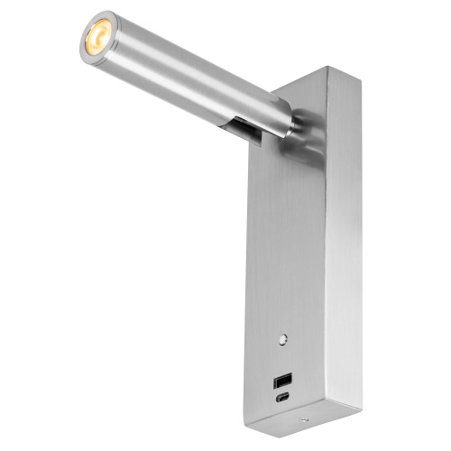 Citilux Декарт CL704432 LED USB Светильник с выключателем Матовый Хром фото 4 Citilux Декарт CL704432 LED USB Светильник с выключателем Матовый Хром фото 4