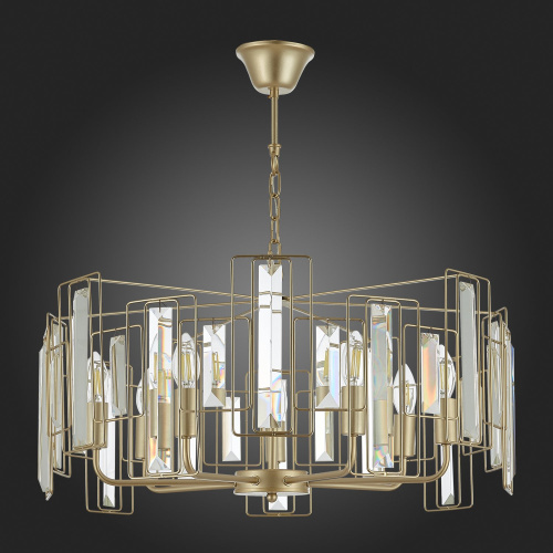 SLE103403-07 Светильник подвесной Шампань/Прозрачный E14 7*40W GIANO фото 2