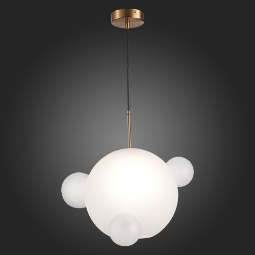 SL1133.503.01 Светильник подвесной ST-Luce Латунь/Белый E27 1*60W BOPONE фото 6 SL1133.503.01 Светильник подвесной ST-Luce Латунь/Белый E27 1*60W BOPONE фото 6