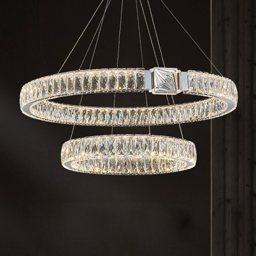 Люстра D8010P/2R/D800+600 silver фото 5 Люстра D8010P/2R/D800+600 silver фото 5