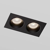 Светильник встраиваемый GU10 черный 15700/02