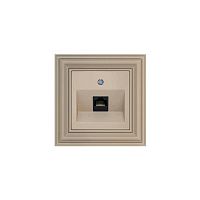 Розетка RJ45 Liregus Retro кремовый омбре 29-136