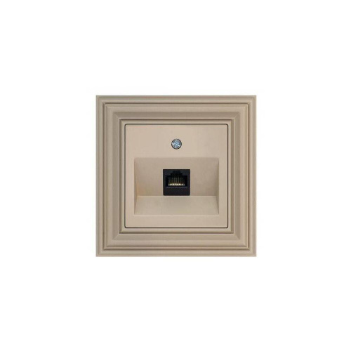 Розетка RJ45 Liregus Retro кремовый омбре 29-136 Розетка RJ45 Liregus Retro кремовый омбре 29-136