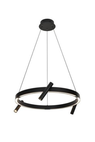 Люстра подвесная Alfa Light F3924-15 black 75W D60*H12 0
