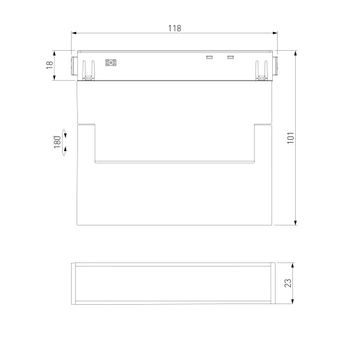 Умный трековый светильник 6W 2700-6500K Dim Kos Slim Magnetic 85081/01 фото 8 Умный трековый светильник 6W 2700-6500K Dim Kos Slim Magnetic 85081/01 фото 8