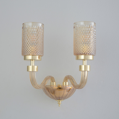 Crystal Lux Бра Crystal Lux SILVESTRO AP2 AMBER фото 3 Crystal Lux Бра Crystal Lux SILVESTRO AP2 AMBER фото 3