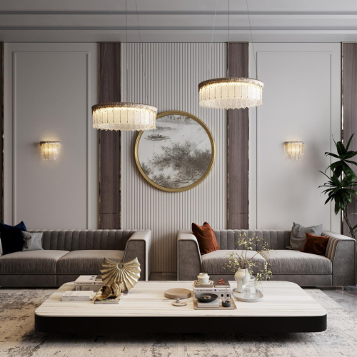 5091/80L L-VISION ODL25 555 золотой/стекло Люстра LED 80W 3700K 6796Лм CLEO 5091/80L L-VISION ODL25 555 золотой/стекло Люстра LED 80W 3700K 6796Лм CLEO