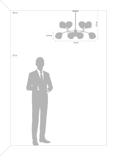Люстра Freya FR8017PL-08MG фото 8 Люстра Freya FR8017PL-08MG фото 8