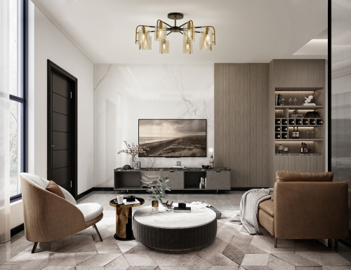 Потолочный светильник Escada 671/8P E14*40W Black/Gold фото 2