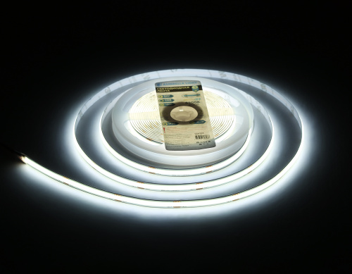 Светодиодная лента 24В COB 480Led 12Вт/м 6500K IP20 5м фото 8
