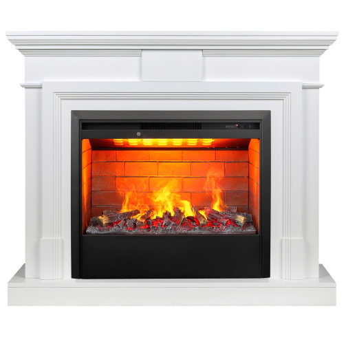 Электрокамин RealFlame Marco 25,5/26 WT белый с очагом 3D Helios 26 Электрокамин RealFlame Marco 25,5/26 WT белый с очагом 3D Helios 26
