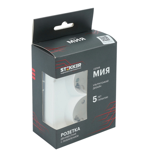 Розетка 2-местная с защитной шторкой (механизм), STEKKER, б/з, 250В, 16А, серия Мия, RST16-3109-01, белая магнолия фото 6 Розетка 2-местная с защитной шторкой (механизм), STEKKER, б/з, 250В, 16А, серия Мия, RST16-3109-01, белая магнолия фото 6