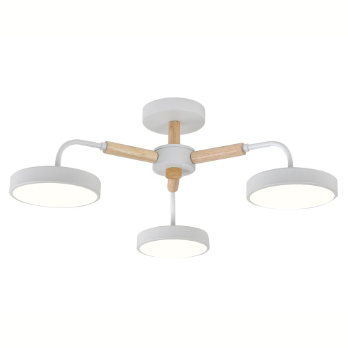 Светильник на штанге Escada 10270/3 LED*60W White/Wood Светильник на штанге Escada 10270/3 LED*60W White/Wood