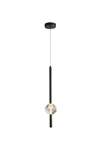 Светильник подвесной куб черный LED 6Вт D12см Zortes Brilly ZRS.30514.03 фото 5