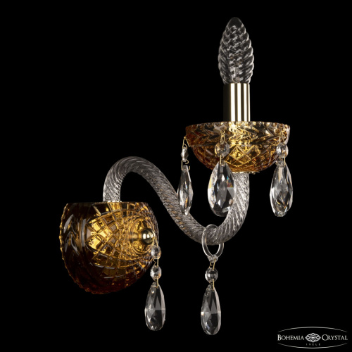 Бра 5417B/1/165 G Amber/M-1F Bohemia Ivele Crystal (Богемия Ивеле Кристалл) фото 3 Бра 5417B/1/165 G Amber/M-1F Bohemia Ivele Crystal (Богемия Ивеле Кристалл) фото 3