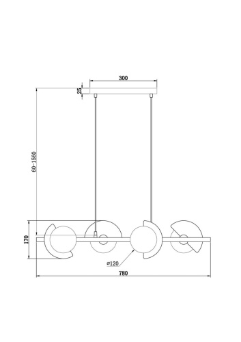 Подвесная люстра Freya Sepia FR5391PL-04CFL фото 2