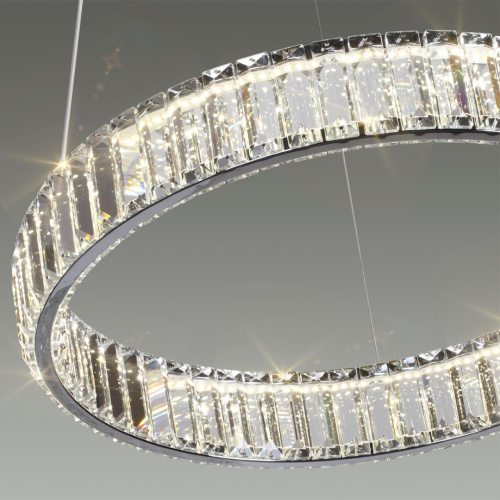 4930/30L L-VISION ODL24 591 хром/прозрачный металл/хрусталь Люстра LED 30W 4000K 3570Лм VEKIA фото 5