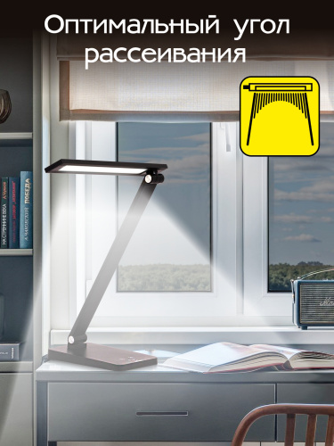 Citilux Ньютон CL803081 Настольный светильник с диммером Чёрный фото 5 Citilux Ньютон CL803081 Настольный светильник с диммером Чёрный фото 5