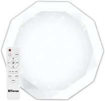 Светодиодный управляемый светильник накладной Feron AL5200 DIAMOND тарелка 36W 3000К-6000K белый