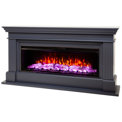 Каминокомплект ONTARIO/ЛЕОНАРДО Графит с очагом Электроочаг JOKER/ДЖОКЕР 52 фото 3