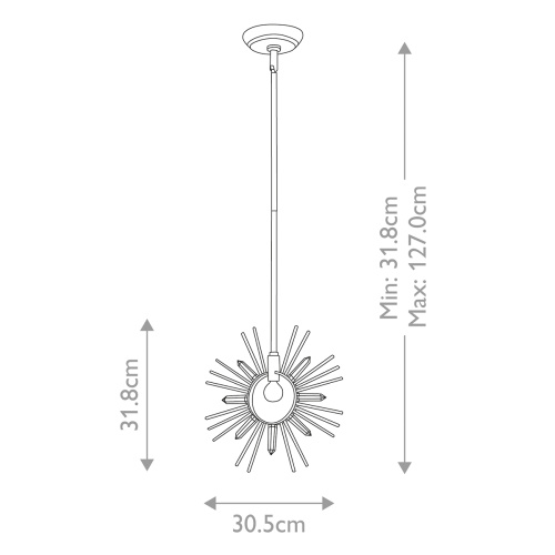 Подвесной светильник Elstead, Арт. GN-SUN-KING-P-G фото 8 Подвесной светильник Elstead, Арт. GN-SUN-KING-P-G фото 8